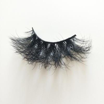 China Wholesale Price Durable Bulk 6D Mink Long Tapered Strip Lashes 25mm To 27mm Fluffy With Free Paper Box for sale