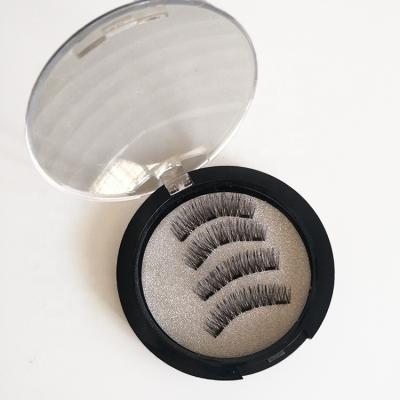 China Durable Private Label OEM Factory Seller Vegan 3D False Mink Fur Magnetic Lashes False Eyelashes for sale