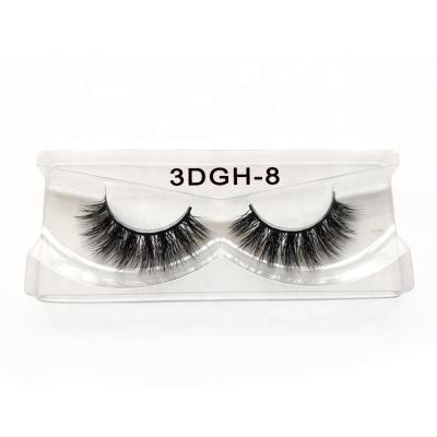 China Natural 3D MINK 3D FUR EYELASHES Wholesale Real Wick Extension Full Handmade Siberian 3d Mink Eyelashes Strip 16mm for sale