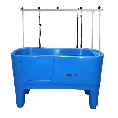 China Viable Veterinary /Clinic Animal Pet Grooming Equipment Clinic Dog Spa Electric Plastic Grooming Bathtub, Cat Shower Grooming Tub Price for sale