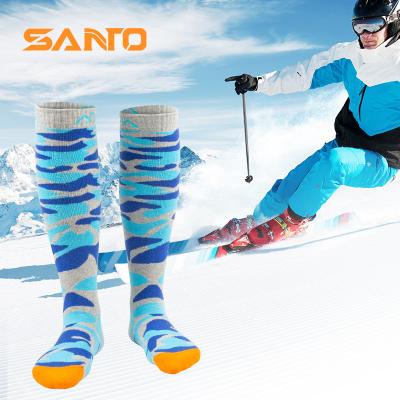 China High Quality Ski Socks Warm Socks Heated Winter Sports Custom Breathable Professional Knee High Socks for Ski Riding Climbing for sale