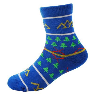 China Custom Designer Outdoor Crew Sport Socks High Quality Cotton Kids Stripes Kids Breathable Kids Socks for sale