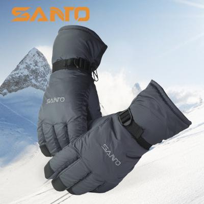 China Anti slip; Quick-drying; SANTO Winter Outdoor Ski Gloves Full Finger Breathable Custom Ski Gloves Snowboard Touch Screen for sale