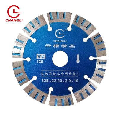 中国 Long life Diamond Power. High Speed ​​Straight Smooth Edge 5 Inch 135mm Mini Head Granite Diamond Slotting Saw Blades 販売のため