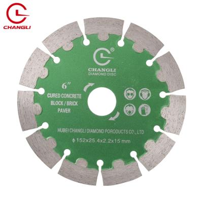 China The best kind of circle sale. High Speed ​​Straight Smooth Edge Round Shape Diamond 6inch Cutter 152mm Saw Blade Granite Cutting Disc for sale