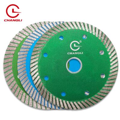 中国 China Hot Working Press 4inch 116mm Long Super Thin Diamond Saw Blade Turbo Disc For Cutting Ceramic Tile Porcelain 販売のため