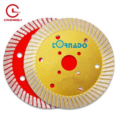 中国 Long 4Inch Working 116mm Mesh Turbo Circular Turbo Disc Hot Pressed Diamond Porcelain Saw Blade 販売のため