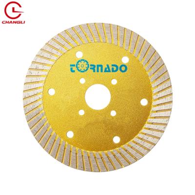 China OEM Quality Long Working Disc 116mm Mesh Thin Turbo Cutting Saw High End Blade For Porcelain Tile Cutting Disc à venda