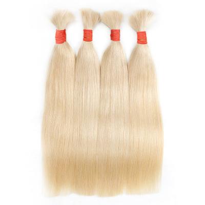 China No tangle no shedding double pulled cuticle lined hair 10A grade high grade raw quality loiro 613 cabelo brazilian hair bulk virgin hair in bulk for sale