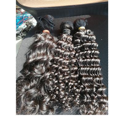 China Wholesale LOOSE DEEP WAVE Cuticle Full Lined Cheap One Raw Unprocessed Pure Natural Indian Remy Hair From India Temple Distributor for sale