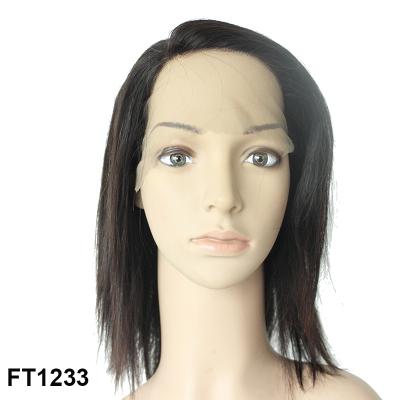 China Wave 100% Lace Front Lead Wigs Silky Straight Virgin Hair for sale