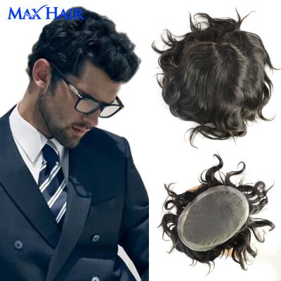 China 100% human hair afro peruca curly curly wavy colored men's maxhair hairpiece men's Maxhair for sale