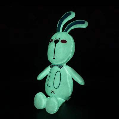 China Wholesale Lovely Soft Rabbit Plush Stuffed Animals Soft Plush LED Light Toys for sale