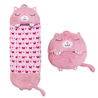 China Multifunctional Plush Sleeping Bag Pillow Soft Animal Cartoon Sleepy Bag Pajamas Rest Toy Gifts for Kids Children Boy Girl for sale