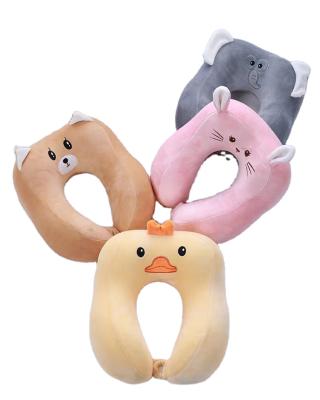 China Wholesale Hot Sale Cartoon Chicken Elephant Bear Stuffed Animal Rabbit U Shape For Neck Anime Plush Pillow for sale