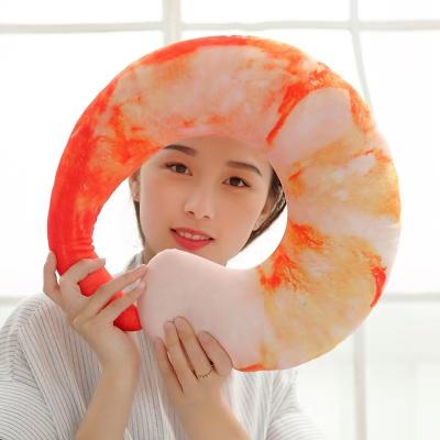 China Plush Custom Printing Plush Lobster Neck Pillow for sale