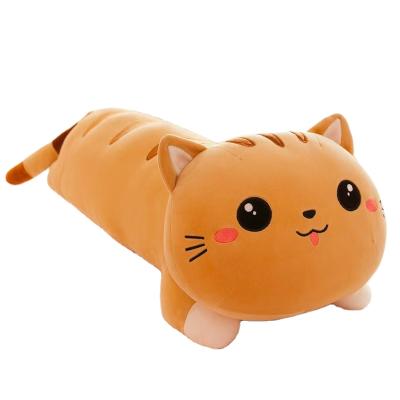 China Custom Soft Plush Pillow Cat Stuffed Toy Pillow Wholesale Kawaii Animal Cartoon Plush Toy for sale