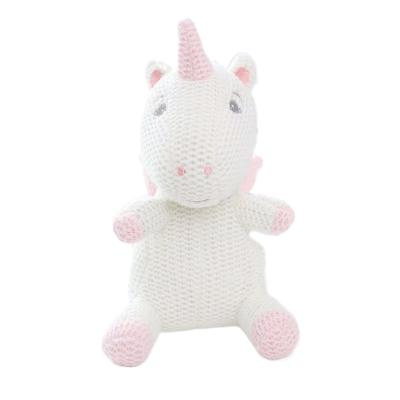 China Plush Stuffed Plush Knitted Unicorn Toy For Gifts for sale