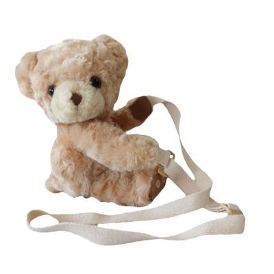 China Custom Teddy Bear Stuffed Bag Animal Plush Stuffed Toy Bear Stuffed Bag For Kid for sale