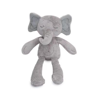 China Cute Soft Plush Elephant Quilt Baby Toys Stuffed Gray Elephant With Long Legs for sale