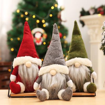 China Custom Stuffed Plush Santa Claus Doll Christmas Decor Toy New Arrival Hot Sale for sale