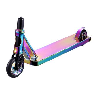 China Fully New Customizable Flat Bottom New Design Chrome Street Scooter Cool Platform for sale