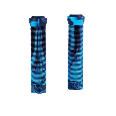 China Flangeless hot sale odi scooter grips blue black scooter grips pro cheap scooter grips for sale