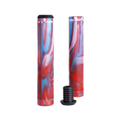 China Hot Selling Flangeless Strip Touch Pro Soft Scooter 160mm Super Blue White Red Grabs Pro Scooter Handlebar Grips On Sale From Amazon for sale