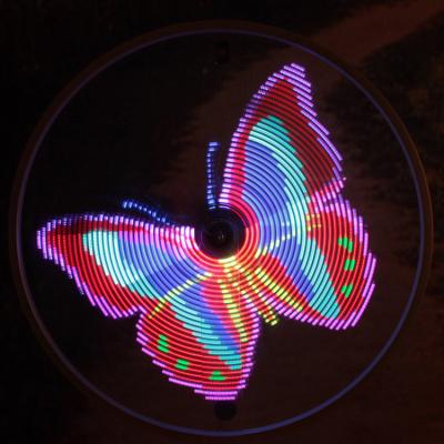 China Christmas DIY Waterproof Decoration Structure Structure LED Colorful Bicycle Wheel Spoke Light Bike Tire Light for sale