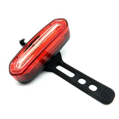 China USB Structure COB LED Bike Riding Tail Light USB Waterproof Rechargeable Bicycle Brake Rear Tail Light for sale