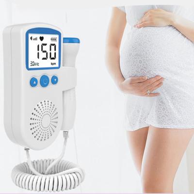 China Plastic Portable Electronic Feeling Fetal Doppler For Pregnant Women Measuring Fetal Heart Rate Baby Heartbeat Doppler for sale