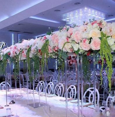 China Pedestal Cylinders Pillar Display Durable Clear Acrylic Square Wedding Acrylic Flower Stand for sale