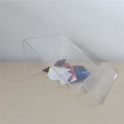 China Clear Acrylic Display Stand Rack Stand Holder For Brochure Display for sale