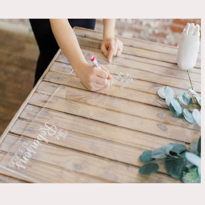 China Wedding Decor Modern Wedding Event Sign in Guestbook Wedding Decor Welcome Sign Acrylic for Party Decoration for sale