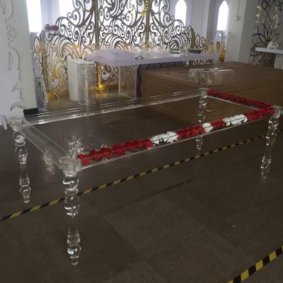 China Durable Acrylic Table Wedding Decoration Parties Event Layout for sale