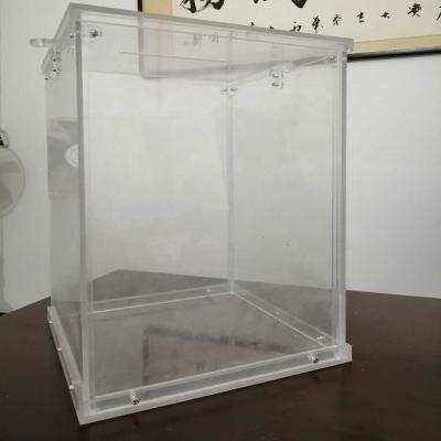 China Election Ballot Box Customized New Disassembly Lucite Foldable Acrylic Charity Donation Clear Lucite Boxes for sale