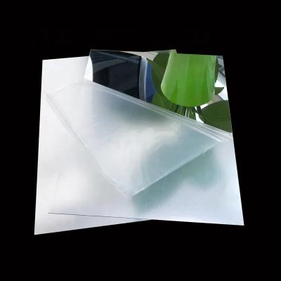 China Advertising High Quality Acrylic Clear Mirror Sheet /Silver PE Mirror Sheet 2Mm Cast Iron PE Plastic Sheet for sale