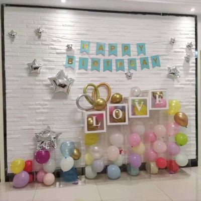 China High quality assembly place high transparent wedding backdrop display acrylic pedestal for wedding birthday party event decoration for sale