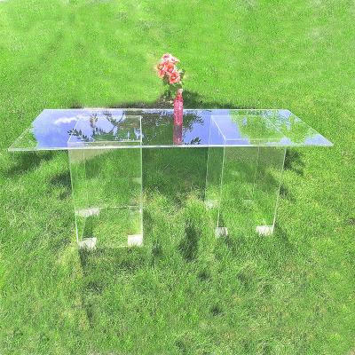 China Durable Clear Cake Table Detachable Acrylic Dining Table For Newlywed Couples Shower Wedding Bridal Decoration for sale