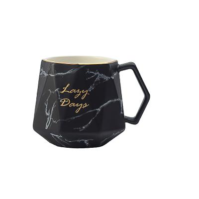 China Viable Gold Line Customiazed Creative Soft Luxury Cups And Mugs for sale