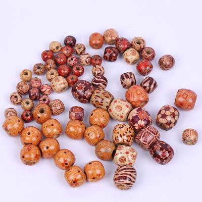 China Decoration or DIY / For Jewelry Making 100pcs Wooden Hair Beads Wooden Beads For Hair Braid Dreadlock Jewelry For Dreadlocks Wood 10mm 12mm 16mm 17mm for sale