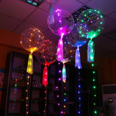 China Wholesale 18 inch Bobo Balloon Children Air Ball Toy Colorful Led Luminous party gift provided Bobo Balloon for sale