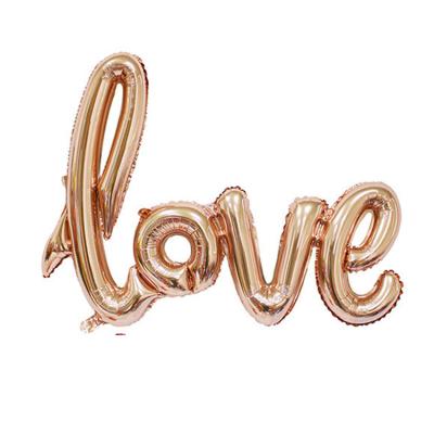 China Gift Toy Giant 108*65cm Foil Love Letter Balloon For Birthday Wedding Valentines Party Decoration for sale