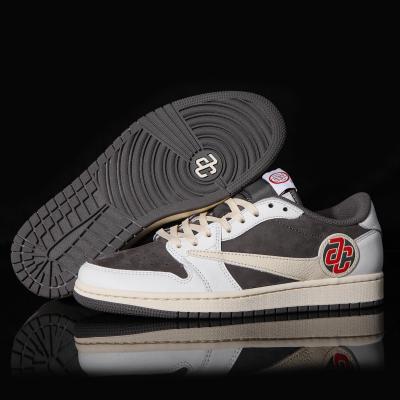 China Custom PU Fashion Brand Shoes Retro Air Brand JD 1 Sports Shoes OG Chicago Genuine Leather Basketball Shoes For Men One OEM 468 for sale