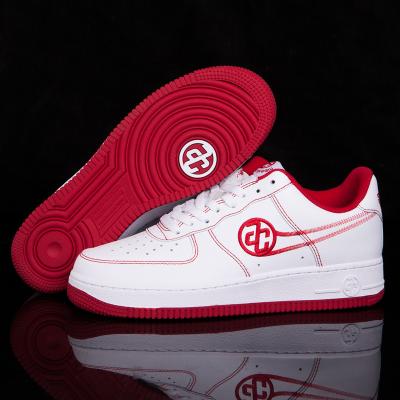 China Original 1:1 Shoes Form Custom White Low 07 College Red Air AC Sample 2023 Bestsellers for sale