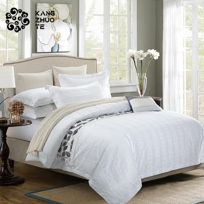 China Factory Direct Selling Great Wall Jacquard Plaid Non-Toxic Satin Fitted Sheet Non-Toxic Bedding Set for sale