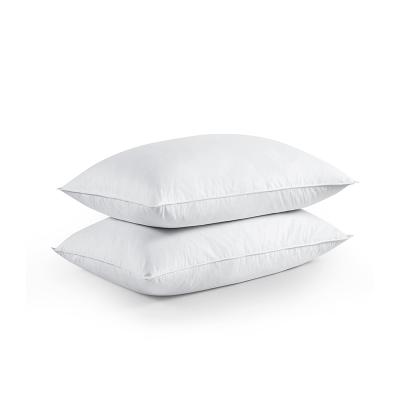 China Luxury Pillow Comfortable Comfortable Feel Down Duck Stuffed White Cotton Featherproof Fabric Down Feather Pieces Rest for sale