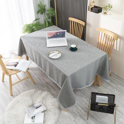 China Other other hot sale exquisite jacquard cotton lace decoration tablecloth and linen tablecloth for sale