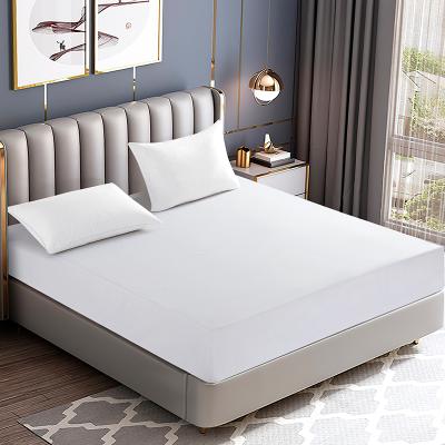 China Customized High Quality Ultrathin Ultrathin Brush Sheet Polyester Fiber Cotton Full-wrapped Mattress Protector for sale