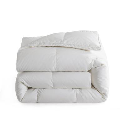 China Other Other Fabric 20% Cotton Goose Feather 80% Wool Featherproof Comforter Cost Effective for sale